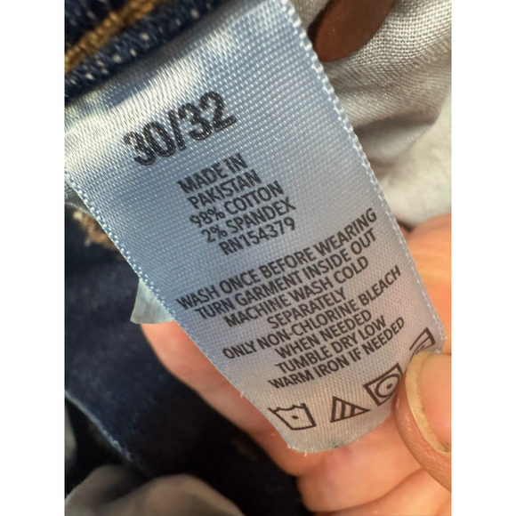 Aeropostale Jeans Adult 30x32 Blue Denim Regular Fit Straight Cut Casual Mens - Picture 7 of 8